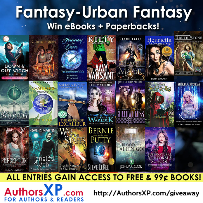Fantasy/Urban Fantasy Giveaway! Win up to 20+ Fantasy eBooks!